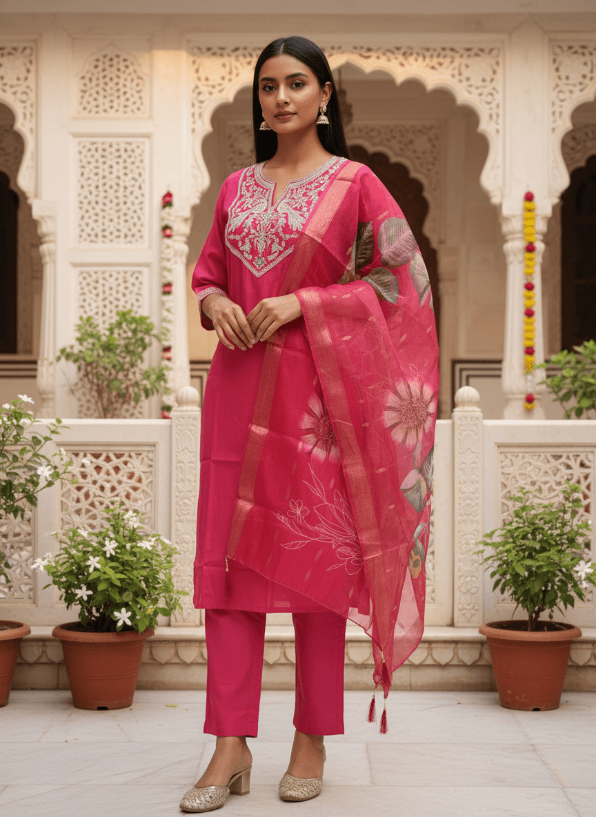 DR-501 Royal Roman Silk 3-Piece Suit Set view 5