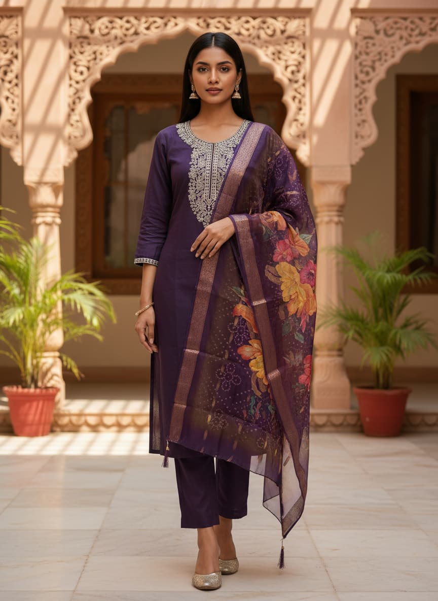 DR-505 Heritage Roman Silk 3-Piece Suit Set view 4