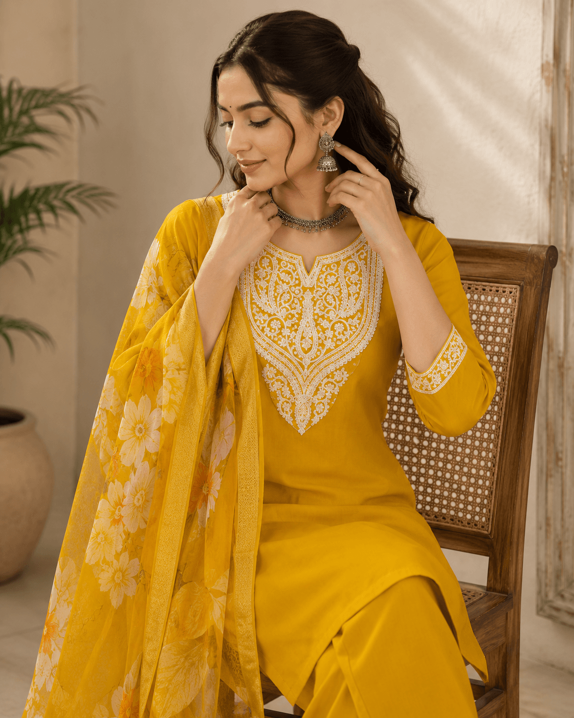 DR-507 Pastel Bloom Roman Silk 3-Piece Set view 3